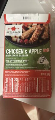 Chicken & Apple Breakfast Sausage, Chicken; Apple