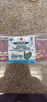 Hickory Smoked Uncured Turkey Bacon, Hickory Smoked