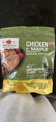 Chicken & Maple Breakfast Sausage Patties, Chicken; Maple