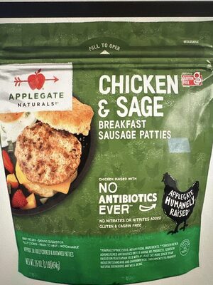 Chicken & Sage Breakfast Sausage Patties, Chicken & Sage