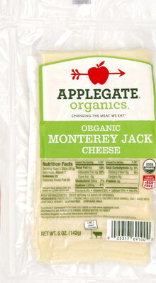Monterey Jack Organic Cheese, Monterey Jack