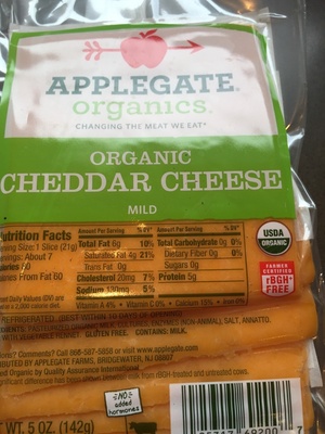 Mild Cheddar Organic Cheese, Mild Cheddar