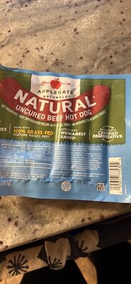 Uncured Beef Hot Dog, Beef
