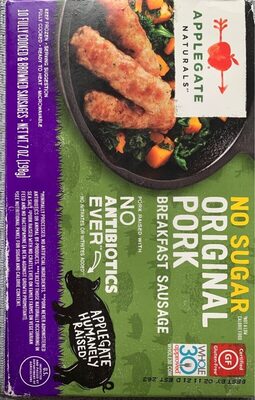 Original Pork No Sugar Breakfast Sausage, Original Pork