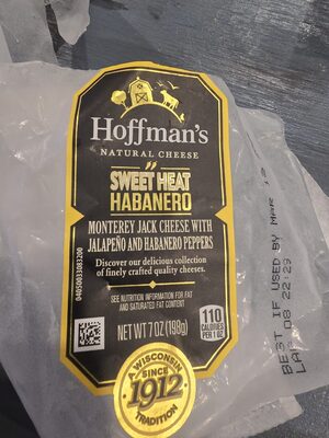 Sweet Heat Habanero Monterey Jack Cheese With Jalapeno And Habanero Peppers, Sweet Heat Habanero