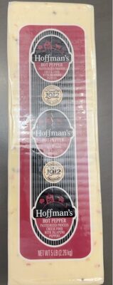 Hot Pepper Pasteurized Process Cheese Food With Jalapeno Peppers, Hot Pepper