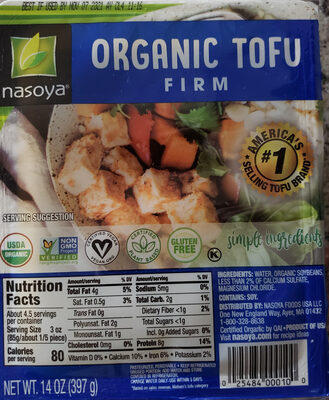 Organic Tofu Firm