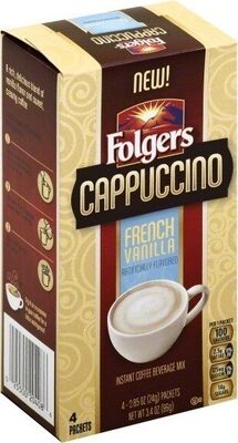 French Vanilla Cappuccino Instant Coffee Beverage Mix, French Vanilla