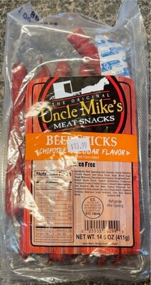 Chipotle Cheddar Beef Sticks, Chipotle Cheddar