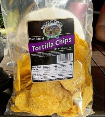 Plain Round Tortilla Chips, Plain