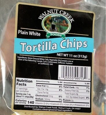 Plain White Tortilla Chips, Plain White