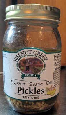 Sweet Garlic Dill Pickles, Sweet Garlic