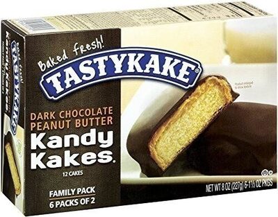 Peanut Butter Dark Chocolate Flavor Kandy Kakes , Peanut Butter; Dark Chocolate