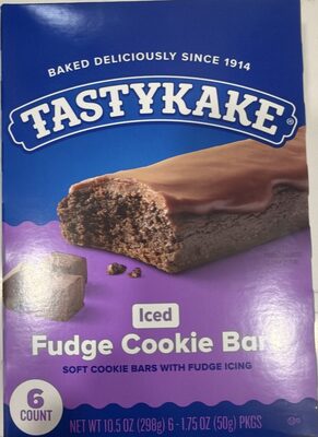 Iced Fudge Soft Cookie Bars With Fudge Icing, Iced Fudge