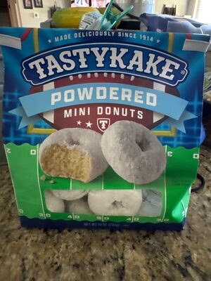 Powdered Mini Football Edition Donuts