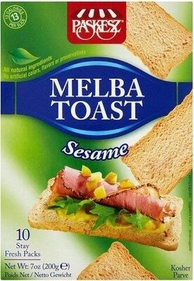 Sesame Melba Toast, Sesame