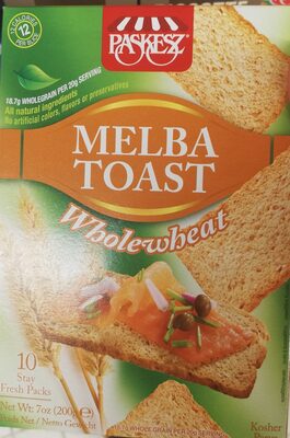 Wholewheat Melba Toast, Wholewheat