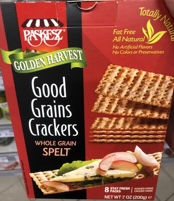 Whole Grain Spelt Good Grains Crackers