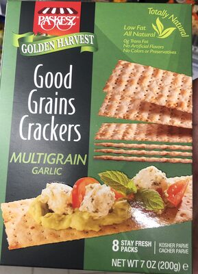 Multigrain Garlic Good Grains Crackers, Garlic