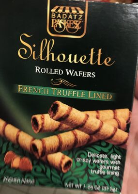 French Truffle Lined Rolled Wafers