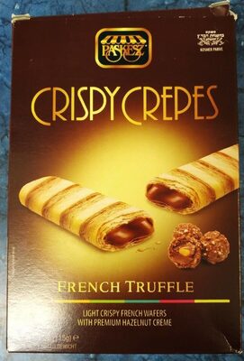 French Truffle Light Crispy French Wafers With Premium Hazelnut Creme, French Truffle