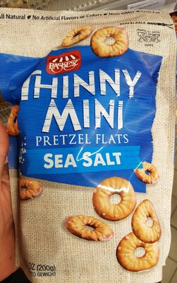 Sea Salt Thinny Mini Pretzel Flats, Sea Salt