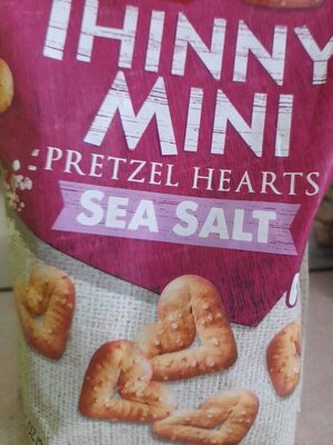 Sea Salt Thinny Mini Pretzel Hearts, Sea Salt