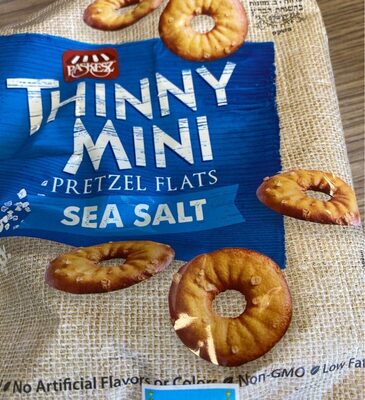 Sea Salt Thinny Mini Pretzel Flats, Sea Salt