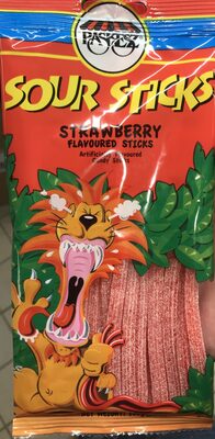Strawberry Sour Candy Sticks, Strawberry