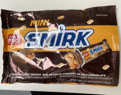 Milk Chocolate, Peanuts, Caramel, Nougat Mini Smirk, Milk Chocolate, Peanuts, Caramel, Nougat