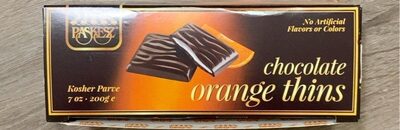 Orange Chocolate Thins, Orange