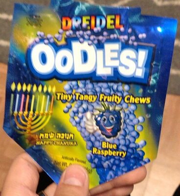 Blue Raspberry Oodles! Tiny Tangy Fruit Chews, Blue Raspberry