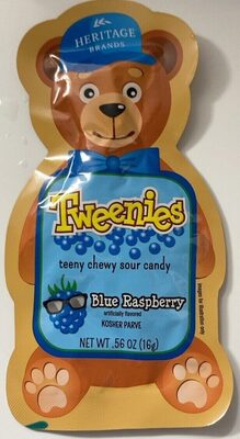 Blue Raspberry Teeny Chewy Sour Candy, Blue Raspberry