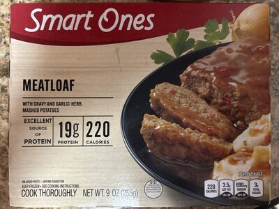 Meatloaf With Gravy & Garlic-Herb Mashed Potatoes Frozen Meal