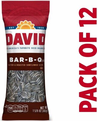 David BBQ Sunflower Seeds 5.25 Oz