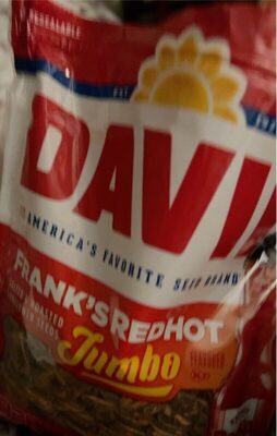 DAVID Jumbo Sunflower Seeds, Frank's RedHot Flavor, 5.25 oz.
