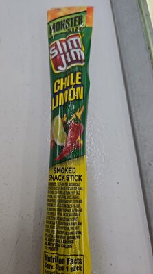 Slim Jim Monster Smoked Meat Sticks, Chile Limn Flavor, 11g Protein Per Stick, 1.94 oz.