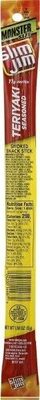 Slim Jim Monster Smoked Meat Sticks, Tabasco Flavor, 11g Protein Per Stick, 1.94 oz.