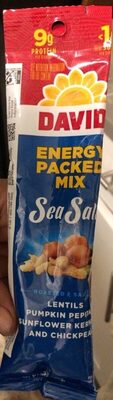 Sea Salt Roasted & Salted Lentils, Pumpkin Pepitas, Sunflower Kernels And Chickpeas Energy-Packed Mix, Sea Salt