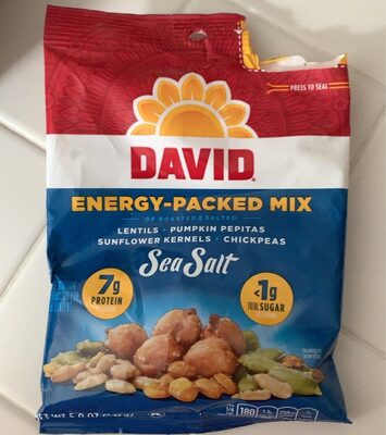 Sea Salt Roasted & Salted Lentils, Pumpkin Pepitas, Sunflower Kernels, Chickpeas Energy-Packed Mix, Sea Salt