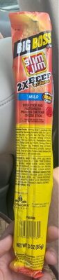 Slim Jim Big Boss Size Mild Beef and Cheese Stick, 3 oz. Meat Snacks