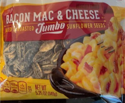 DAVID Jumbo Sunflower Seeds, Bacon Mac and Cheese Flavor, 5.25 oz.