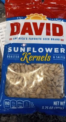 DAVID Sunflower Kernels, Original Flavor, 3.75 oz.