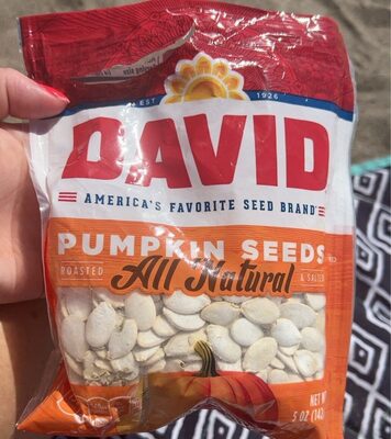 DAVID All Natural Pumpkin Seeds, 5 oz.