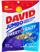 DAVID Jumbo Sunflower Seeds, Sweet and Salty Flavor, 5.25 oz.