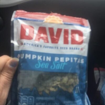 David Sea Salt Pumpkin Pepitas Seeds, Keto Friendly Snack, 5 oz. Resealable Bag