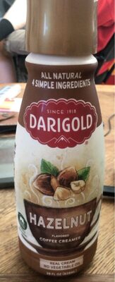 Hazelnut Flavored Coffee Creamer, Hazelnut