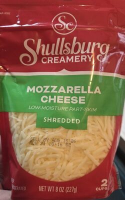 Shredded Low-Moisture Part-Skim Mozzarella Cheese, Mozzarella