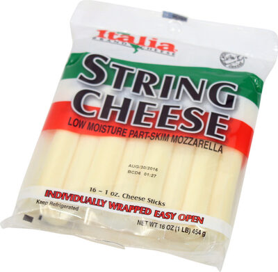 Low Moisture Part-Skim Mozzarella String Cheese, Mozzarella