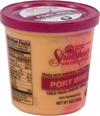 Port Wine Cold Pack Cheese Spread, Port Wine